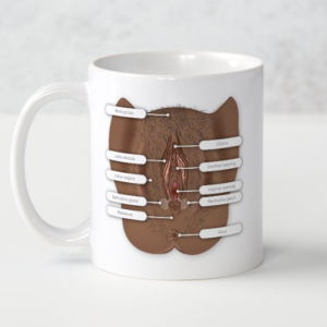 Vulvar Anatomy Mug (Darker Tones)