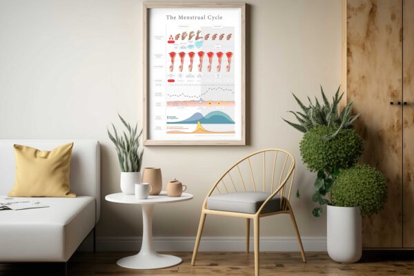 PREORDER Educational Poster: The Menstrual Cycle (2025)